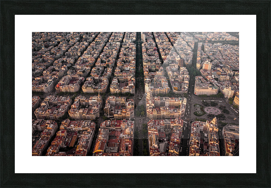 Barcelona City 1 Picture Frame print
