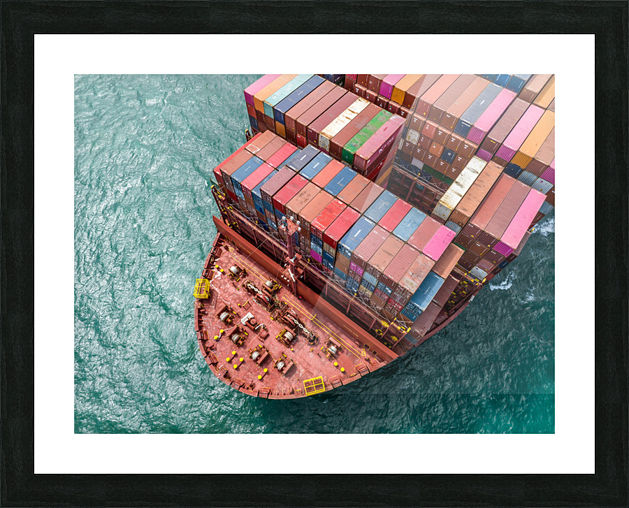 Container Ship Picture Frame print