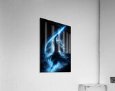 Blue Lightning Samurai Shadow Warrior Strike Acrylic Print