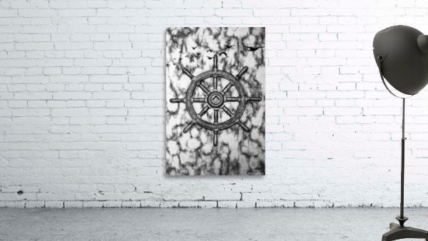 rudder wheel Wall Preview