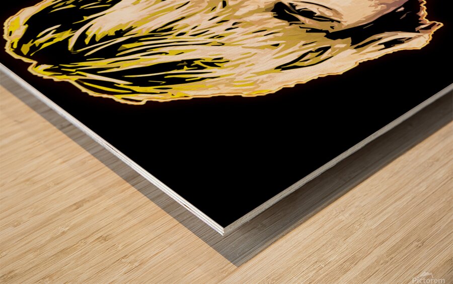 Pop Art Cobain Wood print