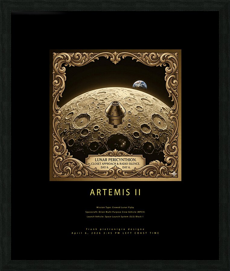 Lunar Pericynthion Picture Frame Printing