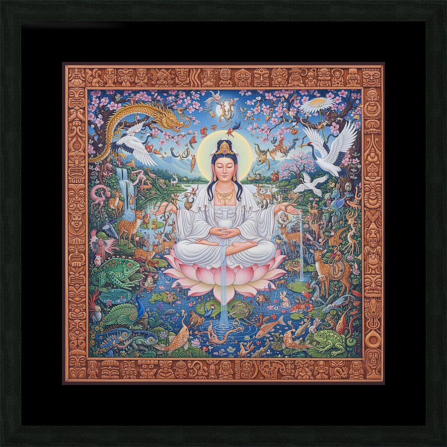 Quan Yin Picture Frame print