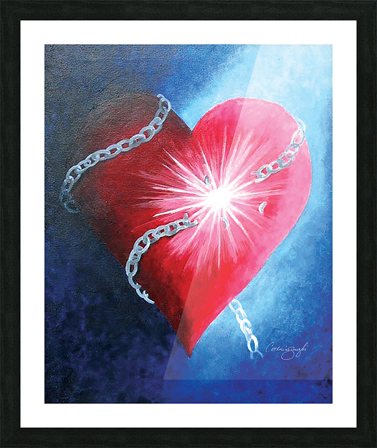 Freed Heart Picture Frame print