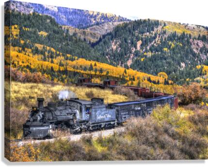 CHAMA NARROW GAUGE TRAIN VERSION PAINTERLY Canvas Print