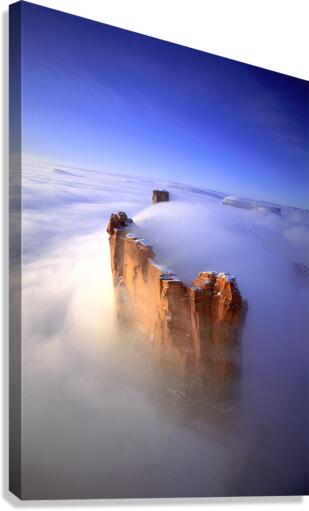 MONUMENT VALLEY IN CLOUDS Canvas Print