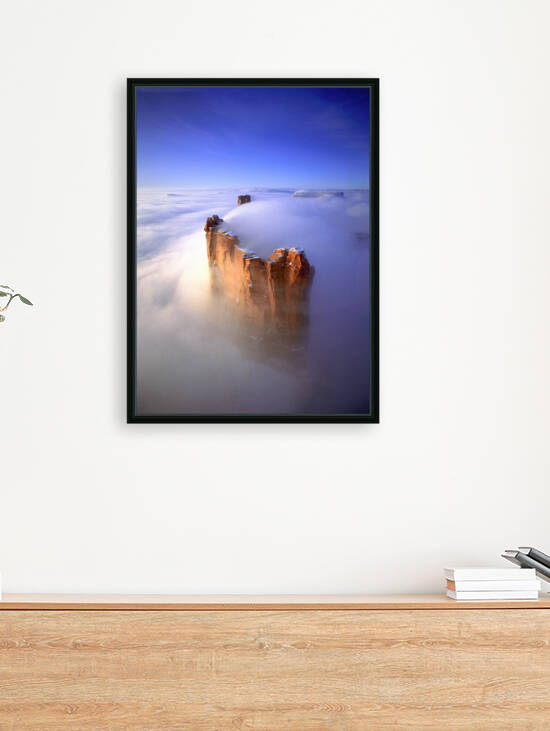 MONUMENT VALLEY IN CLOUDS by Bill Leverton