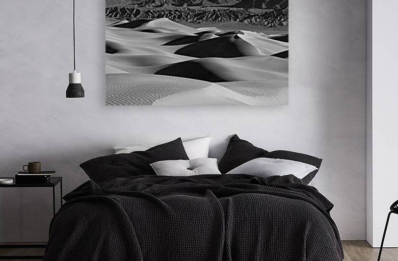 DEATH VALLEY SAND DUNES IN B&W by Bill Leverton