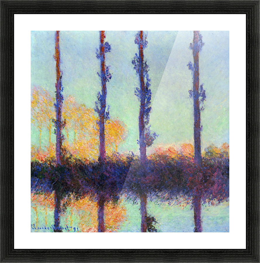 Four poplars Picture Frame print