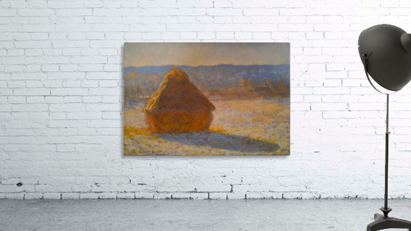 Haystacks in Snow Wall Preview