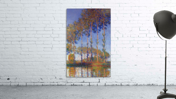 Poplars in the Epte sunset Wall Preview