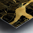BUFFALO MAP USA Metal print