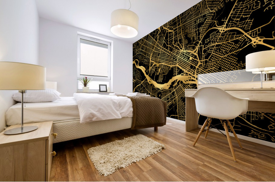 RICHMOND MAP USA Mural print