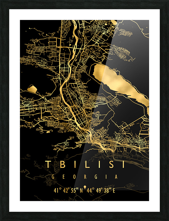TBILISI MAP GEORGIA Picture Frame print