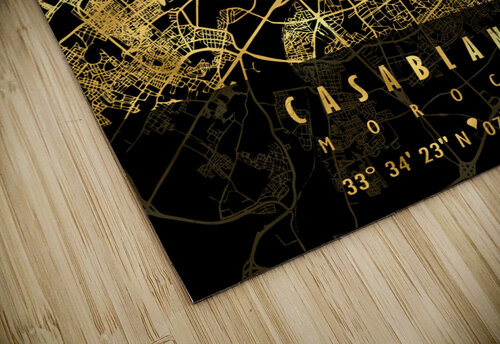 CASABLANCA MAP MOROCCO Mapolis puzzle