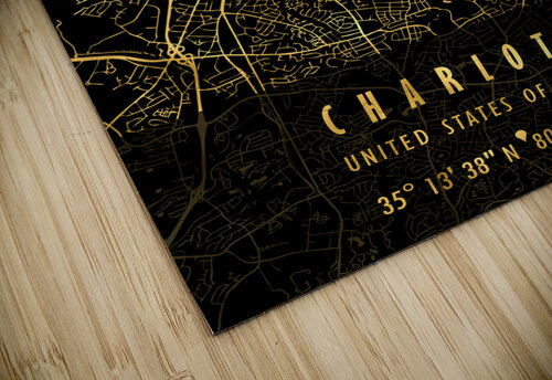 CHARLOTTE MAP USA Mapolis puzzle