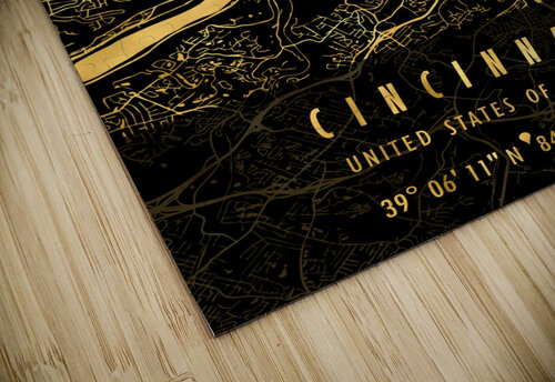CINCINNATI MAP USA Mapolis puzzle