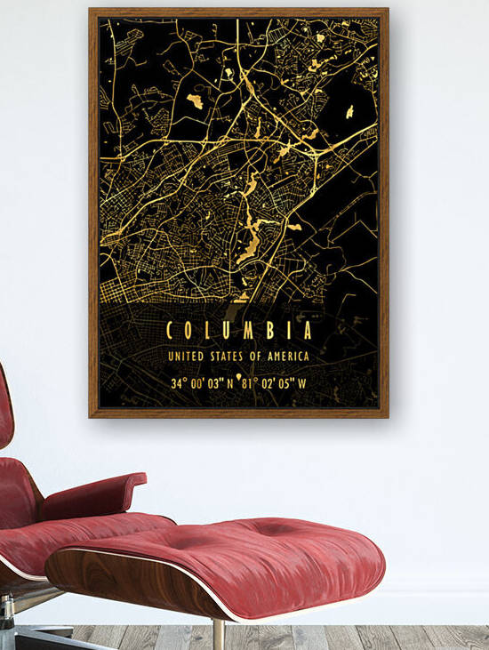 COLUMBIA MAP USA by Mapolis