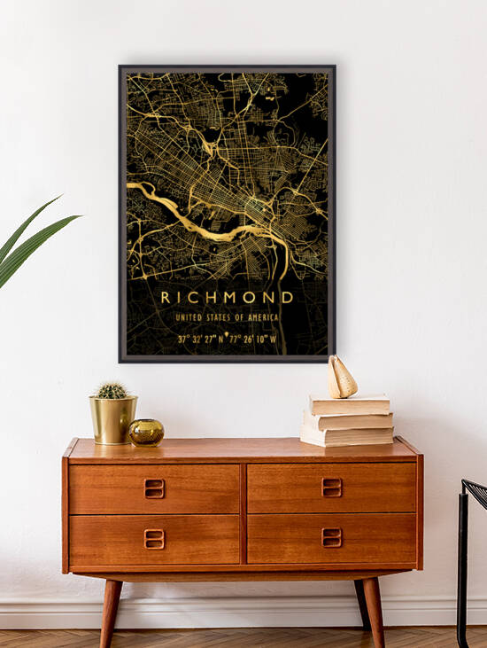 RICHMOND MAP USA by Mapolis