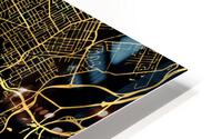 Brisbane Map Australia HD Metal print