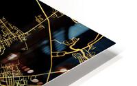 Bucharest Map Romania HD Metal print