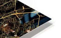 DUBLIN MAP IRELAND HD Metal print