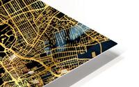 TEHRAN MAP IRAN HD Metal print