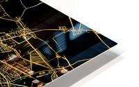 VIENNA MAP AUSTRIA HD Metal print