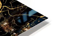VILNIUS MAP LITHUANIA HD Metal print