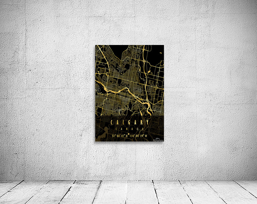 CALGARY MAP CANADA Wall Preview