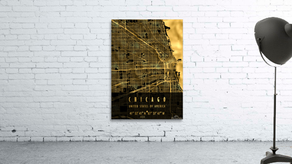 CHICAGO MAP USA Wall Preview