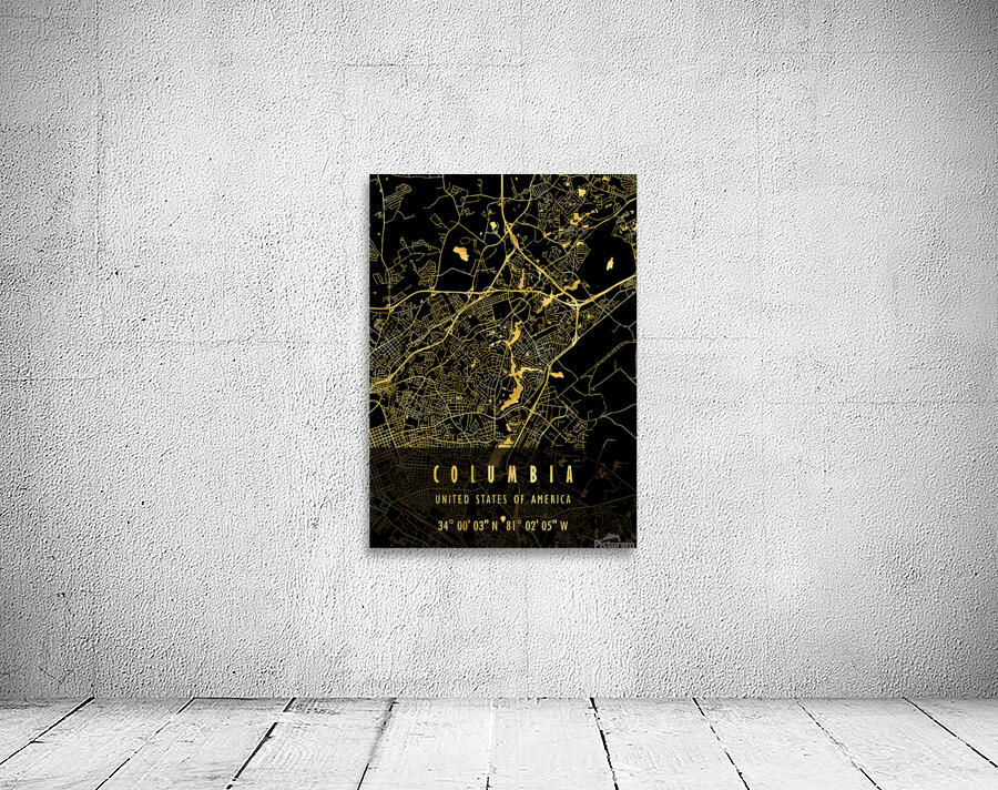 COLUMBIA MAP USA Wall Preview