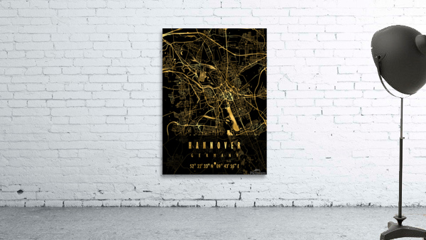 HANNOVER MAP GERMANY Wall Preview