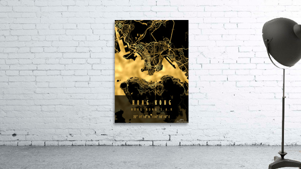 HONG KONG MAP Wall Preview