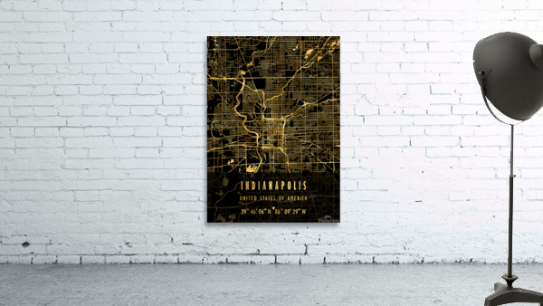 INDIANAPOLIS MAP USA Wall Preview