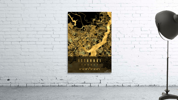 ISTANBUL MAP TURKEY Wall Preview