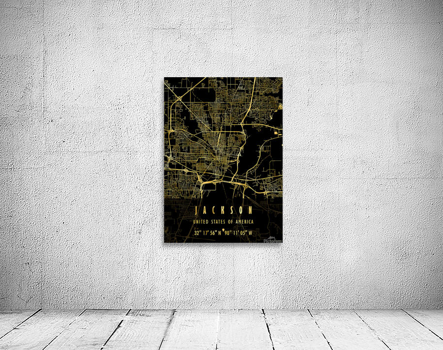 JACKSON MAP USA Wall Preview