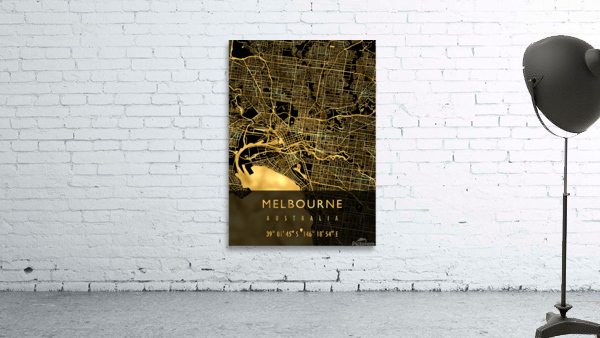 MELBOURNE MAP AUSTRALIA Wall Preview