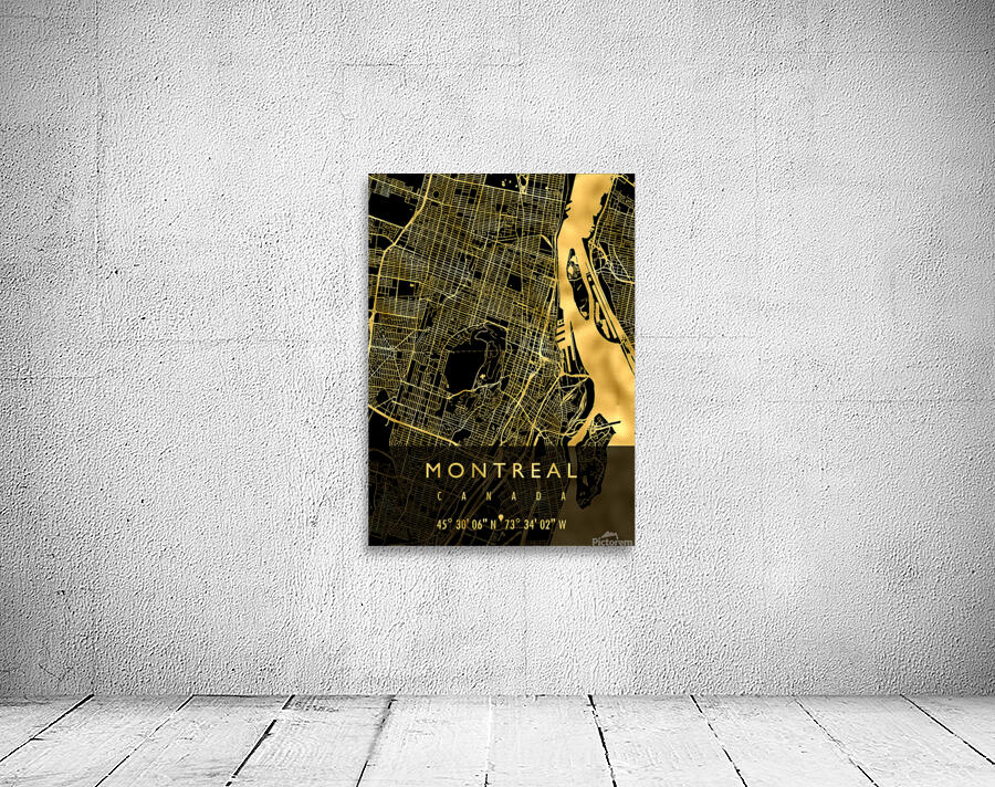 MONTREAL MAP CANADA Wall Preview