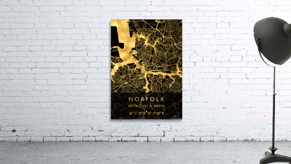 NORFOLK MAP USA Wall Preview