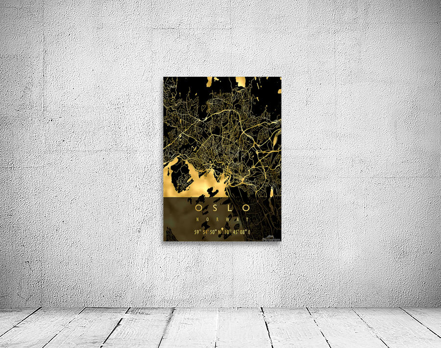 OSLO MAP NORWAY Wall Preview