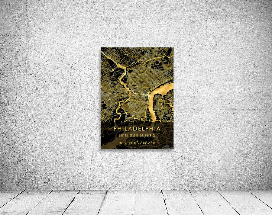 PHILADELPHIA MAP USA Wall Preview