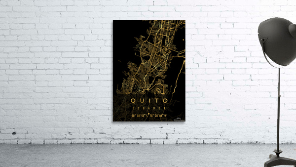 QUITO MAP ECUADOR Wall Preview
