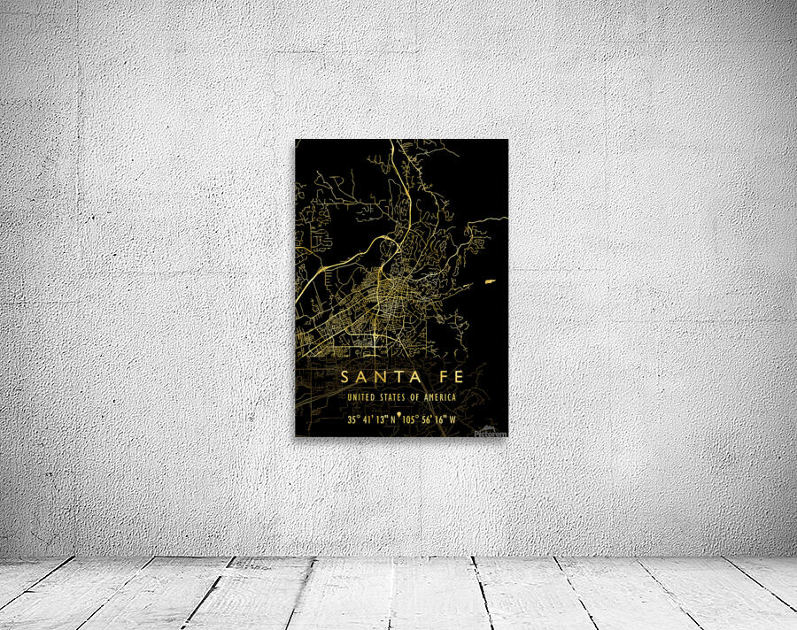 SANTA FE MAP USA Wall Preview