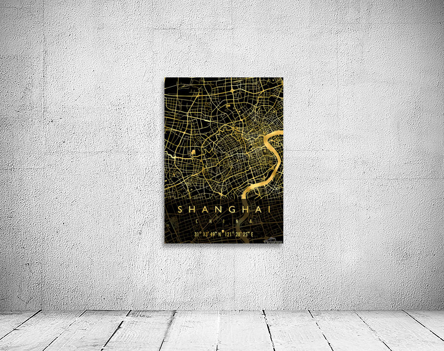 SHANGHAI MAP CHINA Wall Preview