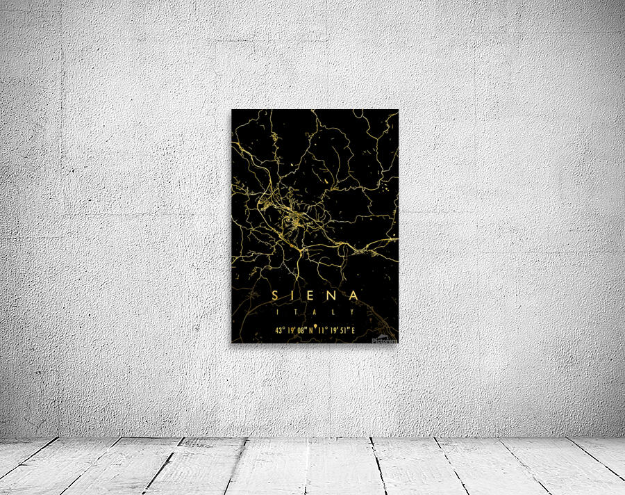 SIENA MAP ITALY Wall Preview