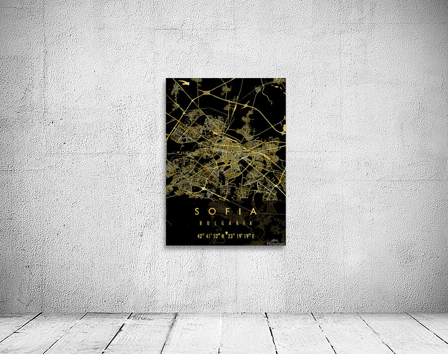 SOFIA MAP BULGARIA Wall Preview