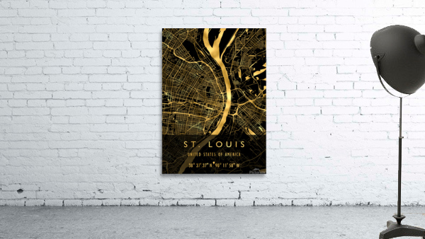 ST. LOUIS MAP USA Wall Preview