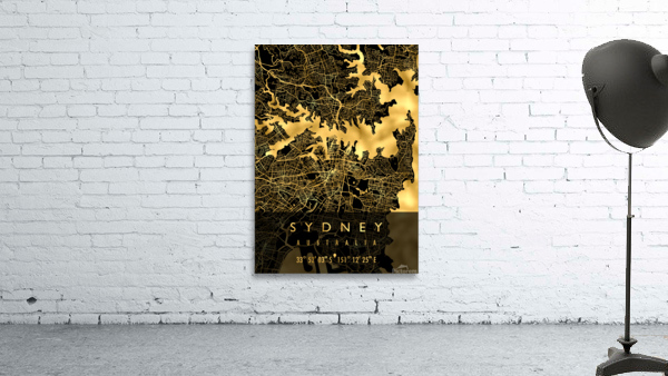 SYDNEY MAP AUSTRALIA Wall Preview