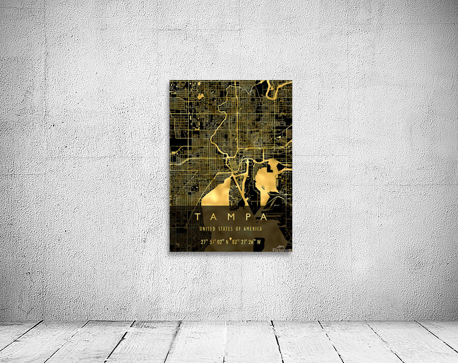 TAMPA MAP USA Wall Preview